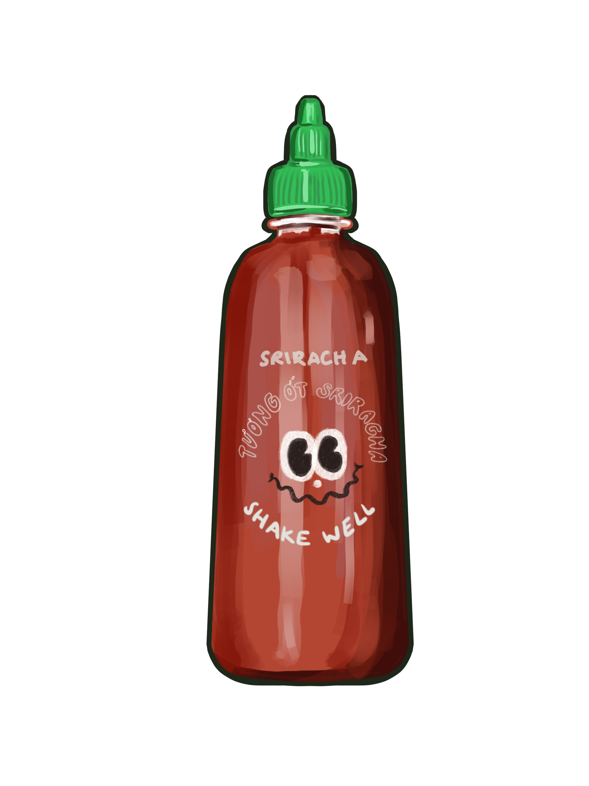 Sticker-style illustration artwork