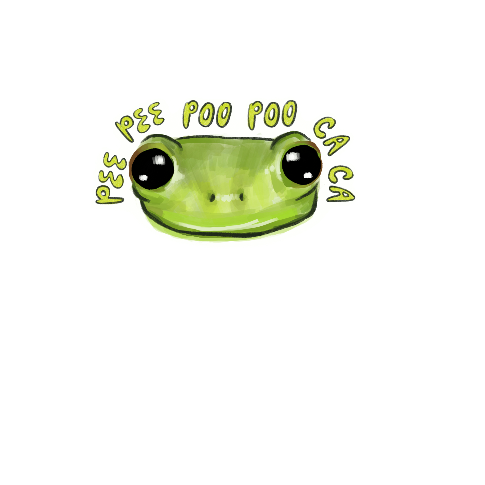 Sticker-style illustration artwork