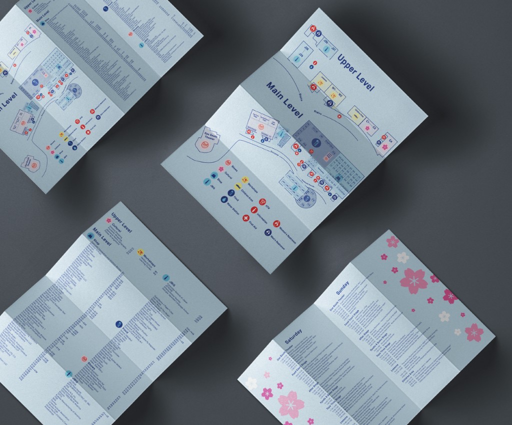 JapanFest — event brochures and map